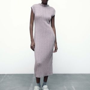 Zara textured midi dress